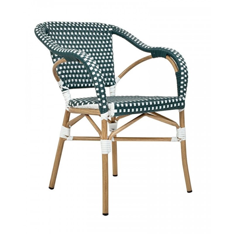 KH1501100286 Krzesło CAFE MIRAMAR turkus / morski rattan KH1501100286 Krzesło CAFE MIRAMAR turkus / morski rattan