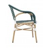 KH1501100286 Krzesło CAFE MIRAMAR turkus / morski      rattan