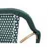 KH1501100286 Krzesło CAFE MIRAMAR turkus / morski rattan