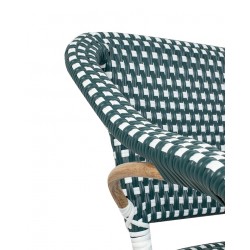 KH1501100286 Krzesło CAFE MIRAMAR turkus / morski      rattan