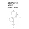MAXLIGHT W0067 KINKIET CHARLOTTE