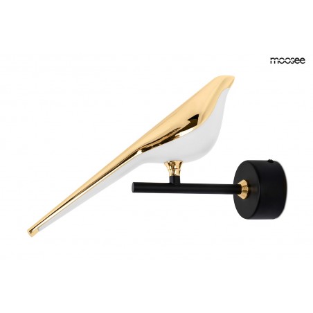 MSE010100292 MOOSEE lampa ścienna BIRD złota