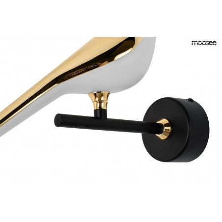 MSE010100292 MOOSEE lampa ścienna BIRD złota