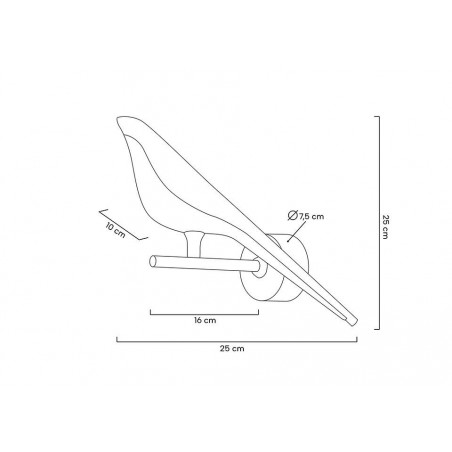 MSE010100292 MOOSEE lampa ścienna BIRD złota