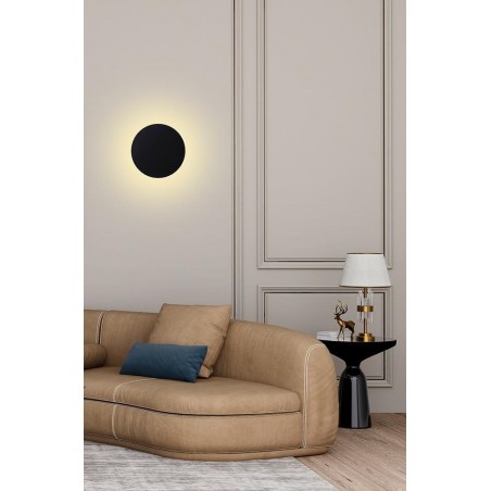 MSE010100393 MOOSEE lampa ścienna SHADOW SUN 25 czarna