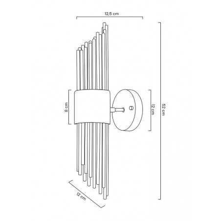 MSE010400196 MOOSEE lampa ścienna AMADEO złota