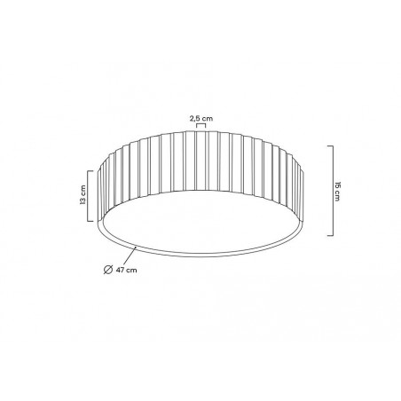 MSE010100366 MOOSEE lampa sufitowa / plafon CROWN 50 złota