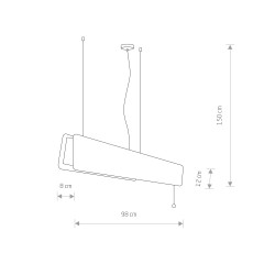 OSLO LED 90 Dębowy 16W