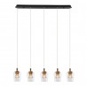 Lampa Wisząca Tasa 5xLED czarna PL0143-5 YASKR