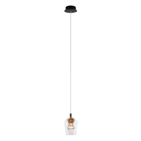 Lampa Wisząca Tasa 1xLED czarna PL0143-1 YASKR