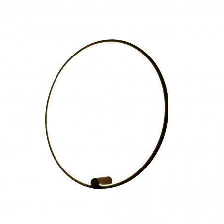Kinkiet Ringa L 1xLED czarny WL0116-L-BK YASKR