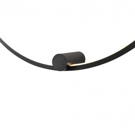 Kinkiet Ringa L 1xLED czarny WL0116-L-BK YASKR