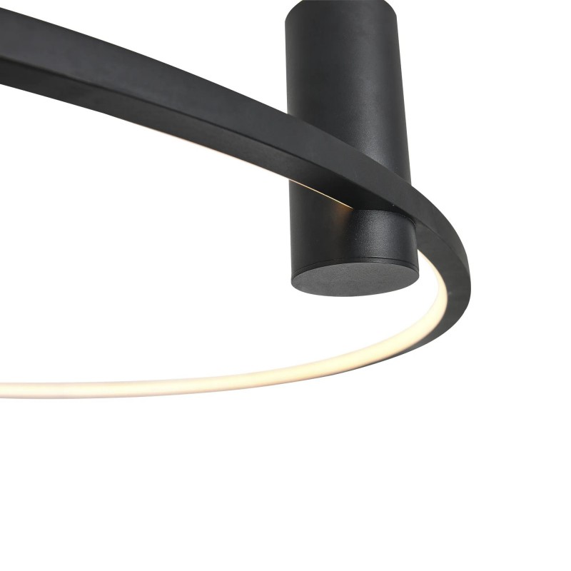Plafon Ringa L 1xLED czarny CL0112-L-BK YASKR