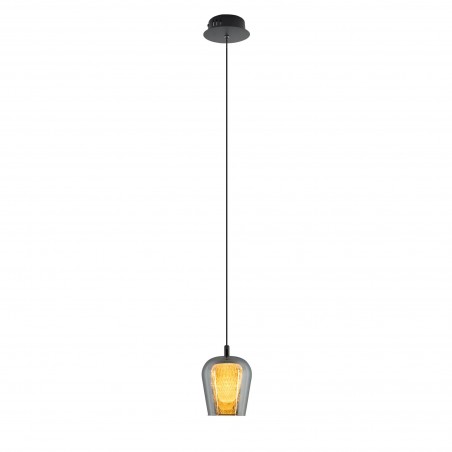Lampa Wisząca Keso 1xLED czarna PL0141-1 YASKR