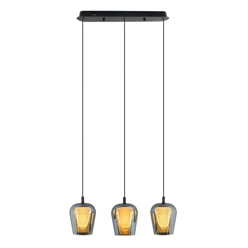 Lampa Wisząca Keso 3xLED czarna PL0141-3 YASKR Lampa Wisząca Keso 3xLED czarna PL0141-3 YASKR