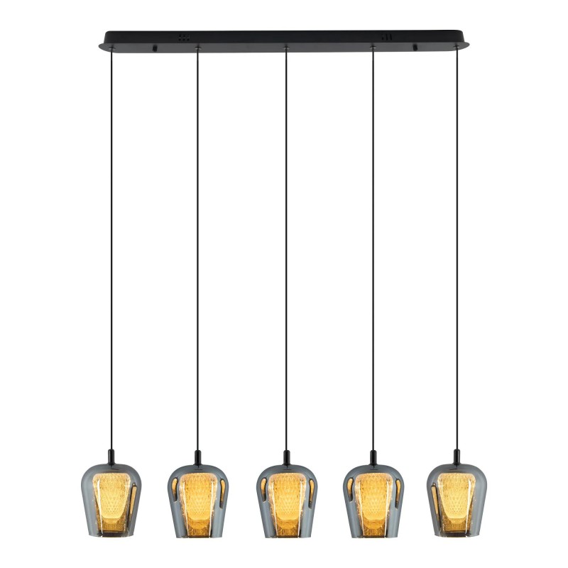 Lampa Wisząca Keso 5xLED czarna PL0141-5 YASKR Lampa Wisząca Keso 5xLED czarna PL0141-5 YASKR