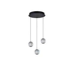 Lampa Wisząca Czarna Edem 3