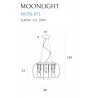 MAXLIGHT P0076-05L LAMPA WISZĄCA MOONLIGHT