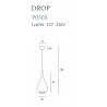 MAXLIGHT P0308 LAMPA WISZĄCA DROP ZŁOTA