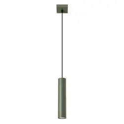 Lampa wisząca LAGOS 1 zielona oliwka SL.1484 Sollux