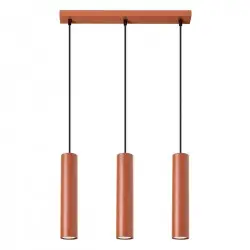 Lampa wisząca LAGOS 3L ochra czerwona SL.1491 Sollux