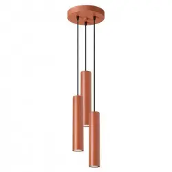Lampa wisząca LAGOS 3P ochra czerwona SL.1492 Sollux
