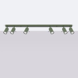Plafon RING 6L zielony oliwkowy SL.1505 Sollux
