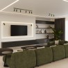 Plafon RING 6L zielony oliwkowy SL.1505 Sollux