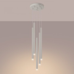 Lampa wisząca PASTELO 5P beżowa SL.1516 Sollux