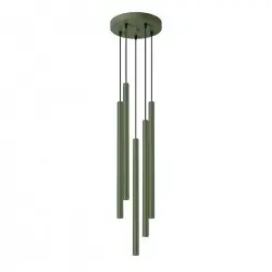 Lampa wisząca PASTELO 5P zielona oliwka SL.1522 Sollux
