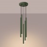 Lampa wisząca PASTELO 5P zielona oliwka SL.1522 Sollux