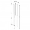 Lampa wisząca PASTELO 5P zielona oliwka SL.1522 Sollux