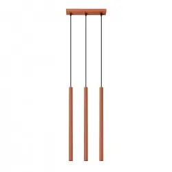 Lampa wisząca PASTELO 3 ochra czerwona SL.1526 Sollux