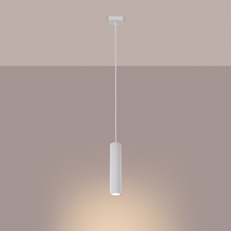 Lampa wisząca KARBON 1 biały SL.1535 Sollux
