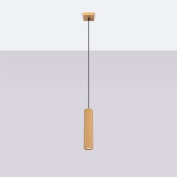 Lampa wisząca KARBON 1 złoty SL.1554 Sollux