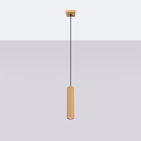 Lampa wisząca KARBON 1 złoty SL.1554 Sollux