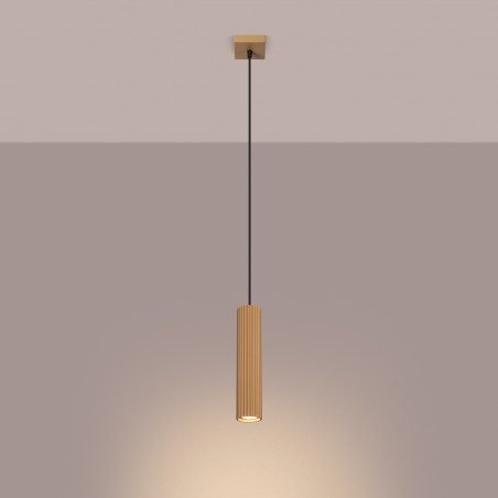 Lampa wisząca KARBON 1 złoty SL.1554 Sollux
