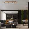 Lampa wisząca KARBON 1 złoty SL.1554 Sollux