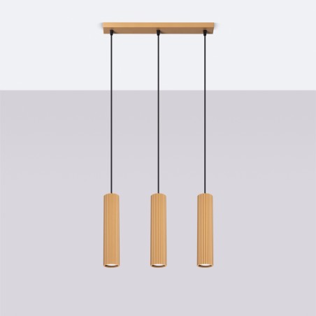 Lampa wisząca KARBON 3L złoty SL.1556 Sollux