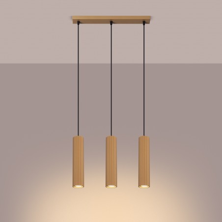 Lampa wisząca KARBON 3L złoty SL.1556 Sollux