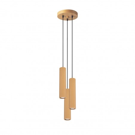 Lampa wisząca KARBON 3P złoty SL.1557 Sollux
