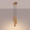 Lampa wisząca KARBON 3P złoty SL.1557 Sollux