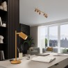 Lampa biurkowa KARBON złota SL.1567 Sollux