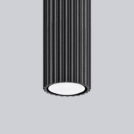 Plafon KARBON 10 czarny SL.1568 Sollux