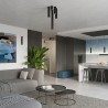 Plafon KARBON 30 czarny SL.1570 Sollux