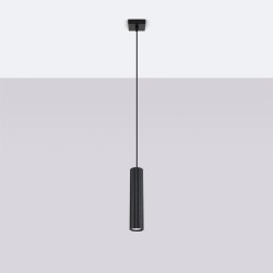 Lampa wisząca KARBON 1 czarny SL.1573 Sollux