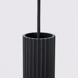 Lampa wisząca KARBON 1 czarny SL.1573 Sollux