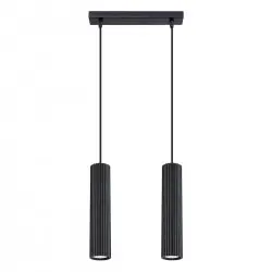 Lampa wisząca KARBON 2 czarny SL.1574 Sollux