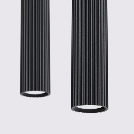 Lampa wisząca KARBON 2 czarny SL.1574 Sollux