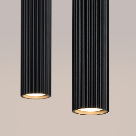 Lampa wisząca KARBON 2 czarny SL.1574 Sollux
